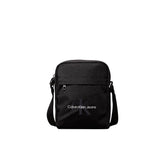 Calvin Klein Jeans Black Recycled Polyester Messenger Bag